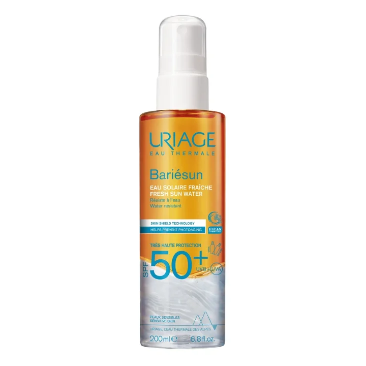 Uriage Bariésun Eau Solaire Fraîche Très Haute Protection SPF 50+ Invisible – 200ml