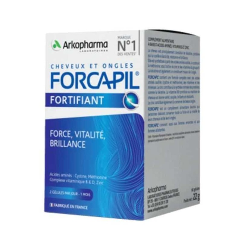 FORCAPIL CHEVEUX ET ONGLES 60 GELULES FORCAPIL CHEVEUX ET ONGLES 60 GELULES