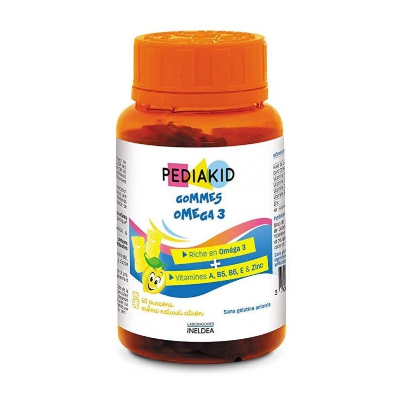PEDIAKID Gommes Oméga 3 - 60 GOMMES