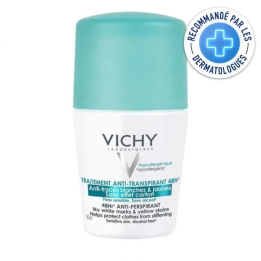 Vichy Déodorant Traitement Anti-Transpirant Anti-Traces Blanches et Jaunes 48h - 50ml