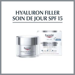 EUCERIN HYALURON FILLER 3* EFFECT SOIN DE JOUR SPF 15 Peau Sèche 50ml