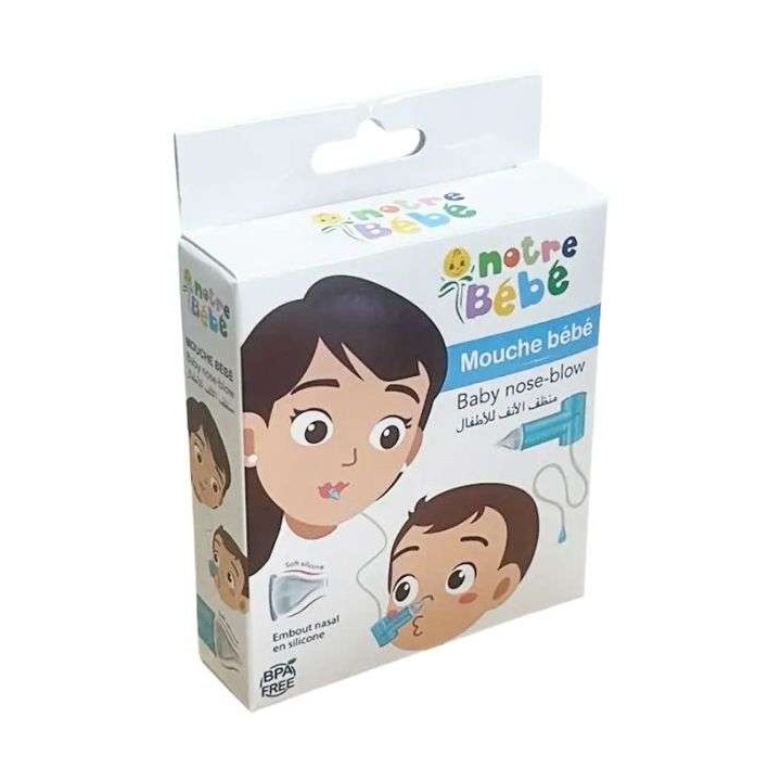 Notre Bébé Mouche-Bébé avec Embout Nasal en Silicone Souple