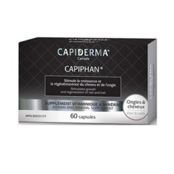 CAPIDERMA CAPIPHAN 60 CAPSULES VITAMINES Ongles et Cheveux