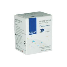 Bionime Bandelettes Réactives GS300 - 25 Unités