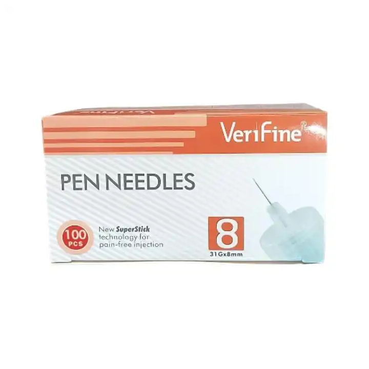 Verifine Aiguilles pour Stylo Injecteur 31G x 8mm - Boîte de 100