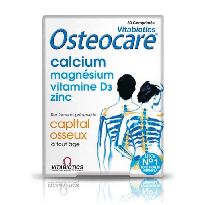 Vitabiotics Osteocare Calcium, Magnésium, Zinc & Vitamine D3 - 30 Comprimés