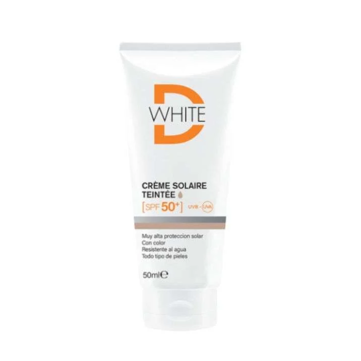 D-WHITE Crème Solaire Teintée Teinte Claire SPF50+ - 50ml