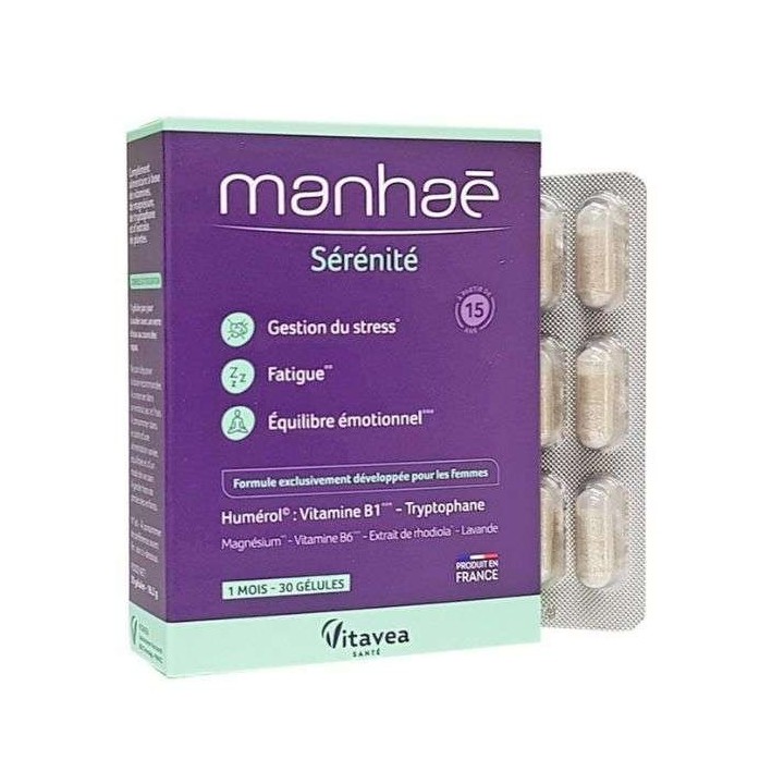 VITAVEA Manhaé Sérénité Équilibre & Stress - 30 Gélules