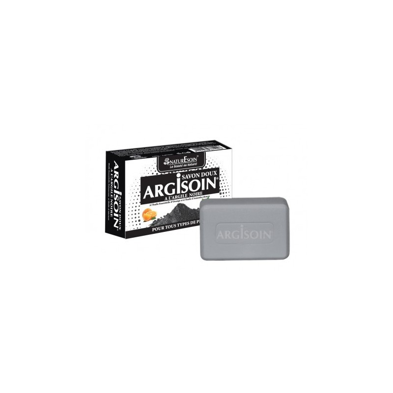 NATURESOIN ARGISOIN SAVON DOUX A L’ARGILE NOIRE 125G