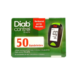 Diabcontrol Bandelettes TD-4279 - Boîte de 50