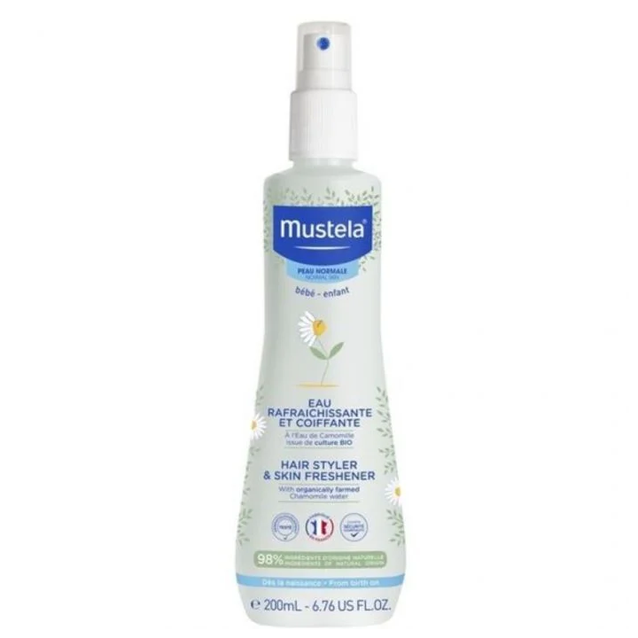 MUSTELA Eau Rafraîchissante et Coiffante Bébé Sans Alcool - 200ml