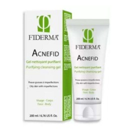 FIDERMA Acnefid Gel Nettoyant Purifiant Peaux à Tendance Acnéique - 200ml