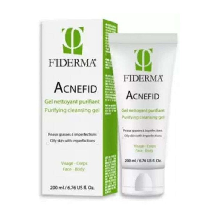 FIDERMA Acnefid Gel Nettoyant Purifiant Peaux à Tendance Acnéique - 200ml