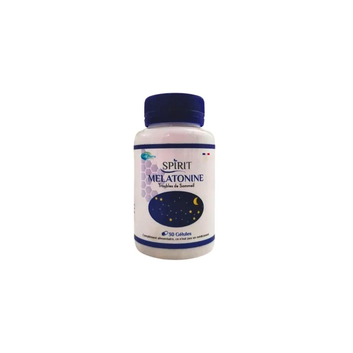 SPIRIT PHARMA Mélatonine Sommeil & Endormissement - 30 Gélules