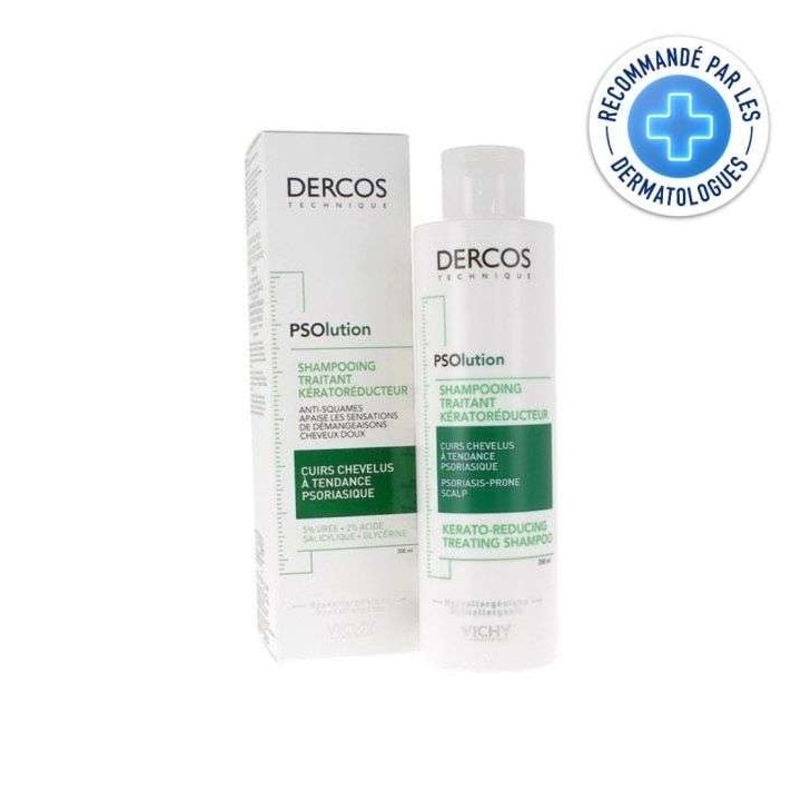 VICHY Dercos PSOlution Shampooing Traitant Kératoréducteur - 200ml