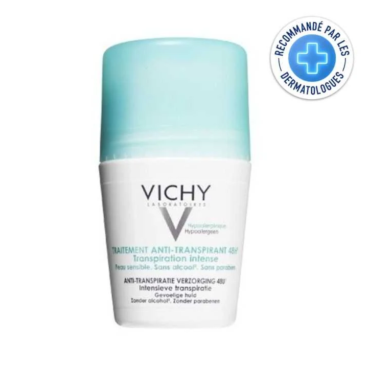 VICHY Déodorant Anti-Transpirant 48H Bille Peaux Sensibles - 50ml