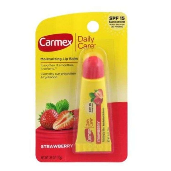 CARMEX Baume à Lèvres Tube Fraise Protection SPF15 - 10g