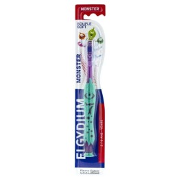 ELGYDIUM Brosse à Dents Monster Souple 2-6 Ans - 1 Unité