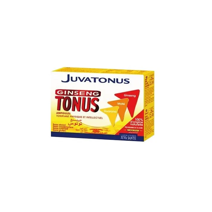 JUVATONUS Ginseng Tonus Vitalité - 10 Ampoules
