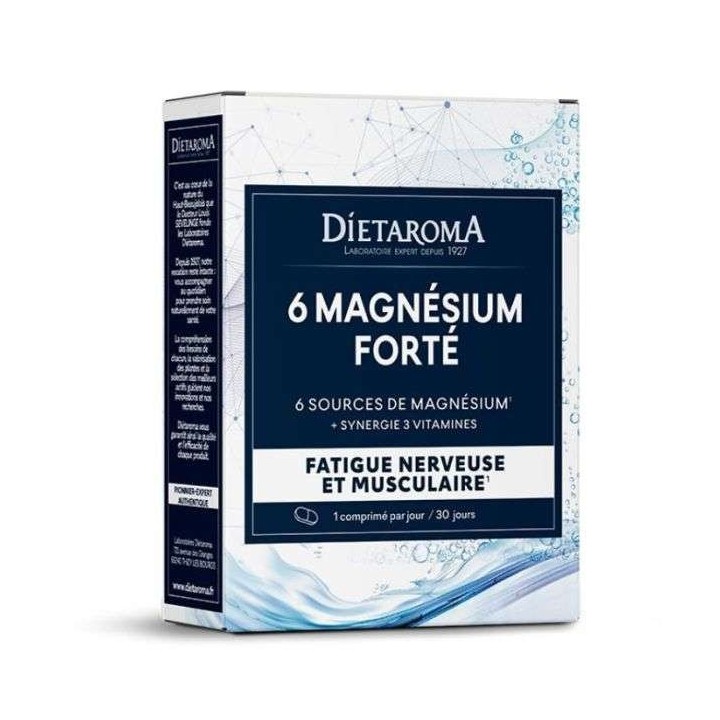 DIETAROMA 6 Magnésium Forté Énergie & Stress - 30 Comprimés
