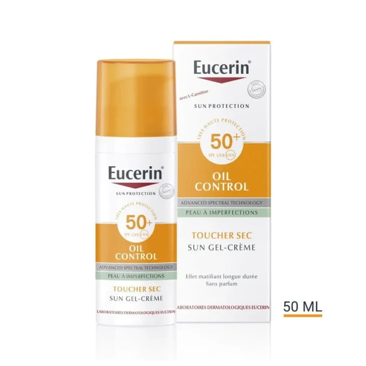 Eucerin Sun Gel-Crème Oil Control Toucher Sec SPF 50+ - 50ml