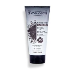EVOLUDERM Masque Détox Purifiant Charbon Végétal - 100ml
