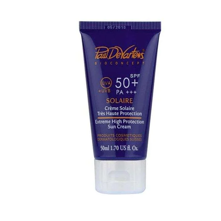 PAUL DE VARTENS Crème Solaire SPF50+ Invisible Haute Protection - 50ml