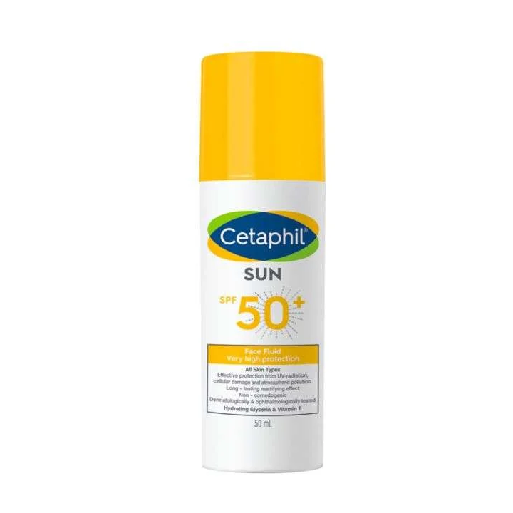 CETAPHIL Sun Face Fluide Ultra-Léger SPF 50+ Tous Types de Peaux - 50ml