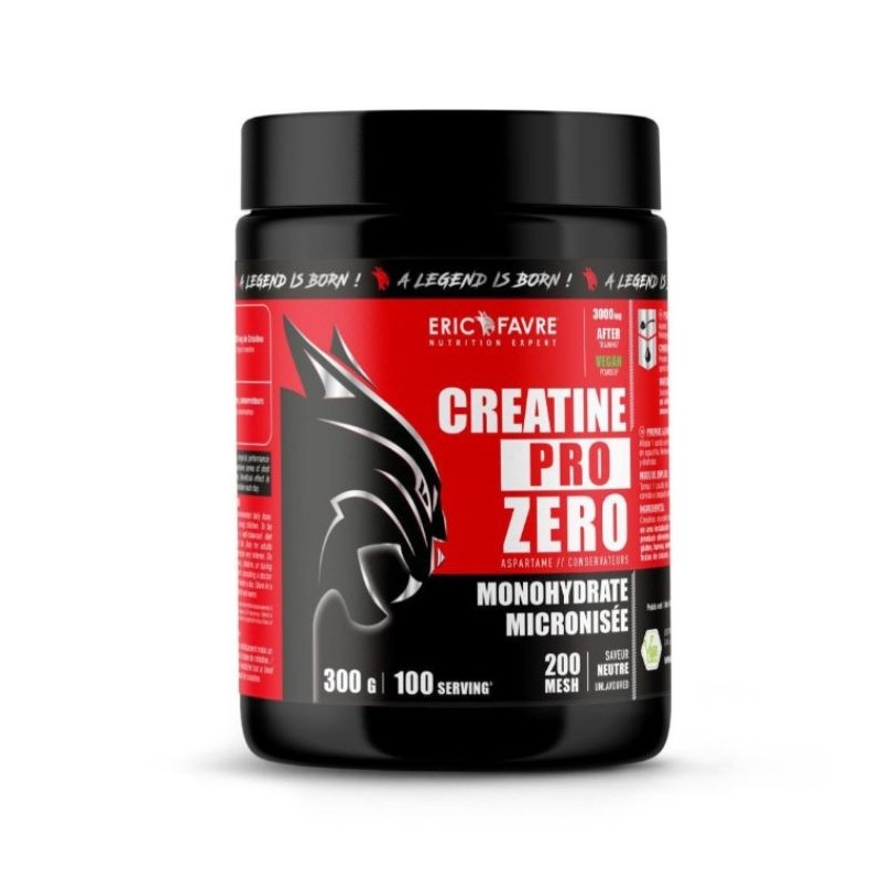ERIC FAVRE CREATINE PRO ZERO MONOHYDRATE MICRONISE SAVEUR NEUTRE 300 G