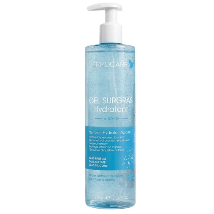 DERMOCARE Gel Lavant Surgras Peaux Sèches et Sensibles - 400ml
