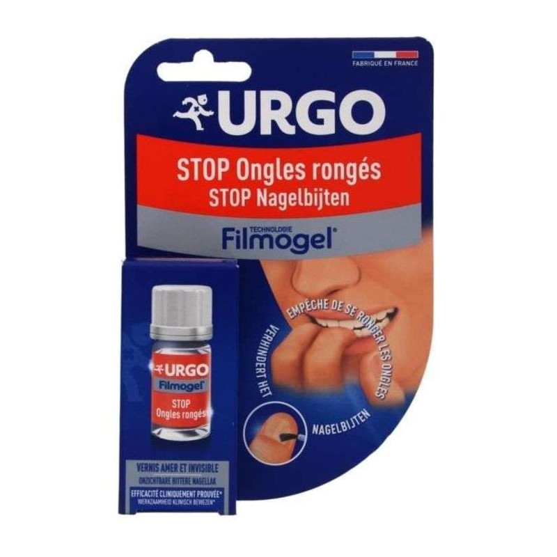 URGO STOP AUX ONGLES RONGES 9 ML VERNIS AMER ET INVISIBLE