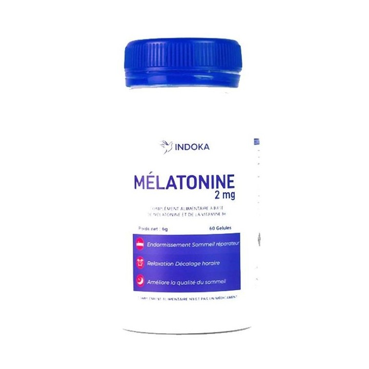 INDOKA Mélatonine 2mg - 60 Gélules