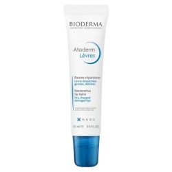 BIODERMA ATODERM BAUME LEVRES 15ml Nourrit Et Apaise Les Lèvres Gercées