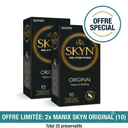 MANIX SKYN Original - Pack de 2x10 Préservatifs (20 pièces)