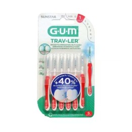 GUM Brossettes Interdentaires 0.8mm Réf 1314 - 6 Unités