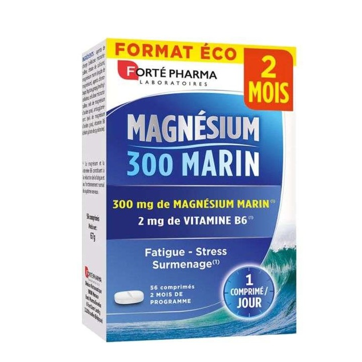 FORTE PHARMA Magnésium 300 Marin - 56 Comprimés