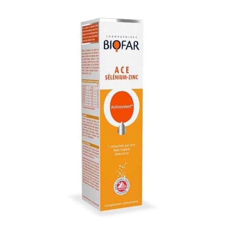 BIOFAR ACE Sélénium - 20 Comprimés Effervescents