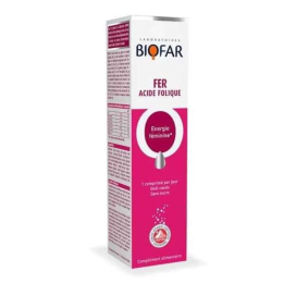 BIOFAR Fer Acide Folique - 20 Comprimés Effervescents