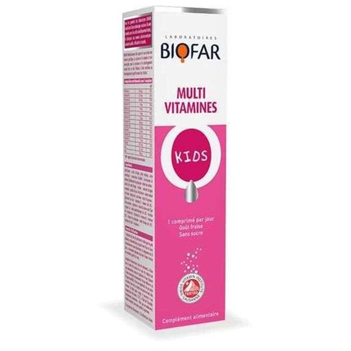 BIOFAR Multivitamines Enfants - 20 Comprimés Effervescents