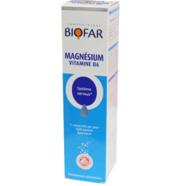 BIOFAR Magnésium Vitamine B6 - 20 Comprimés Effervescents