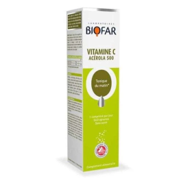 BIOFAR Vitamine C Acérola 500 - 20 Comprimés Effervescents