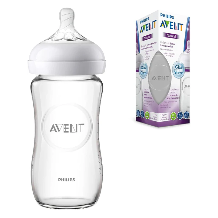 AVENT Biberon Verre Natural 240ml 0m+