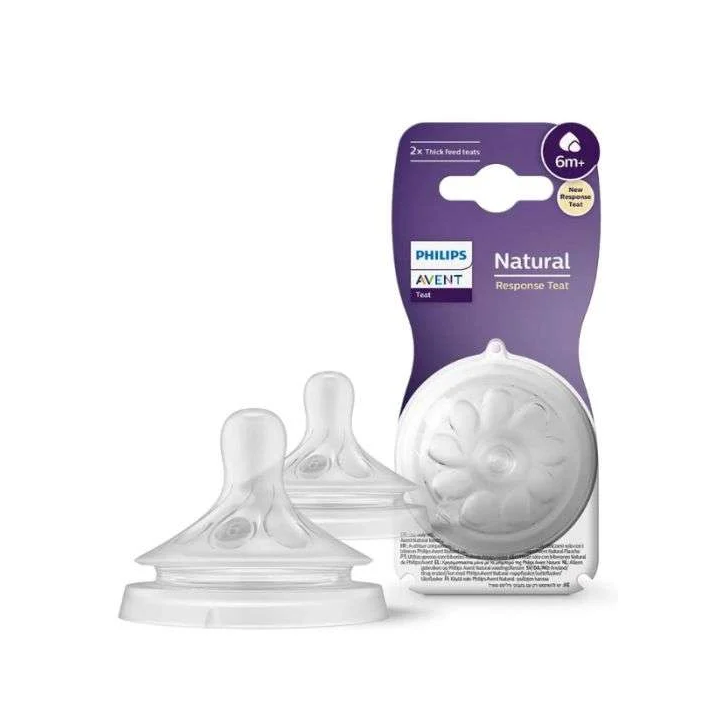 AVENT Natural Response Lot de 2 Tétines 6M+ Flux 6