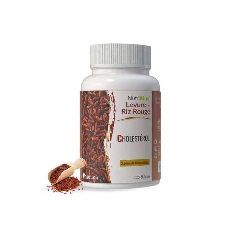 NUTRILAIR Nutrimax Levure de Riz Rouge 240mg - 60 Gélules