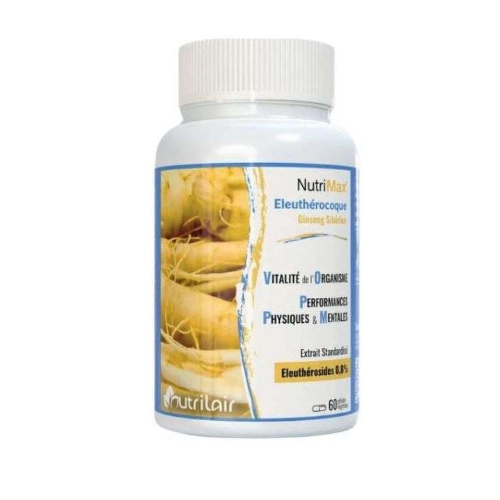 NUTRILAIR Nutrimax Éleuthérocoque - 60 Gélules Végétales
