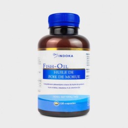 INDOKA Huile de Foie de Morue - 120 Gélules
