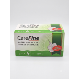 PROMISEMED Carefine Aiguilles pour Stylo d'Insuline 32G x 4mm - Boîte de 100