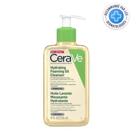 CERAVE HUILE LAVANTE MOUSSANTE HYDRATANTE 236 ML