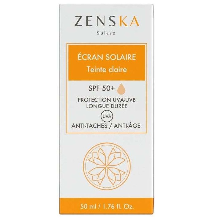 ZENSKA Écran Solaire Teinté SPF50+ Teinte Claire - 50ml