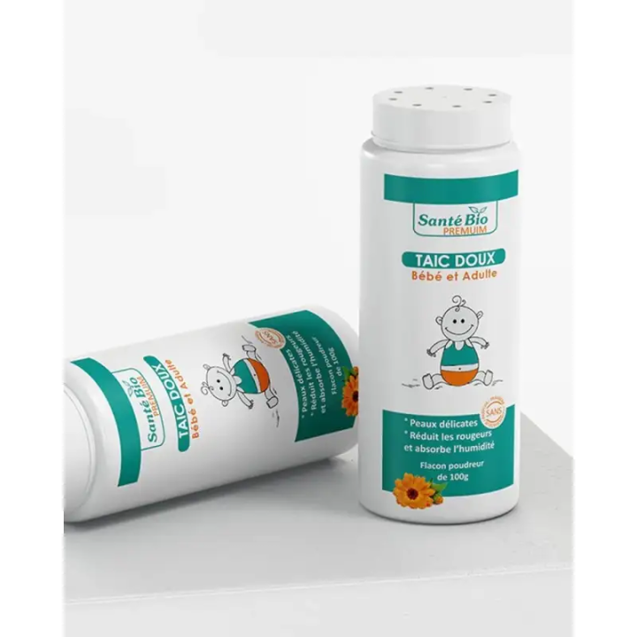SANTÉ BIO Talc Doux Pour Bébé & Adulte - 100g